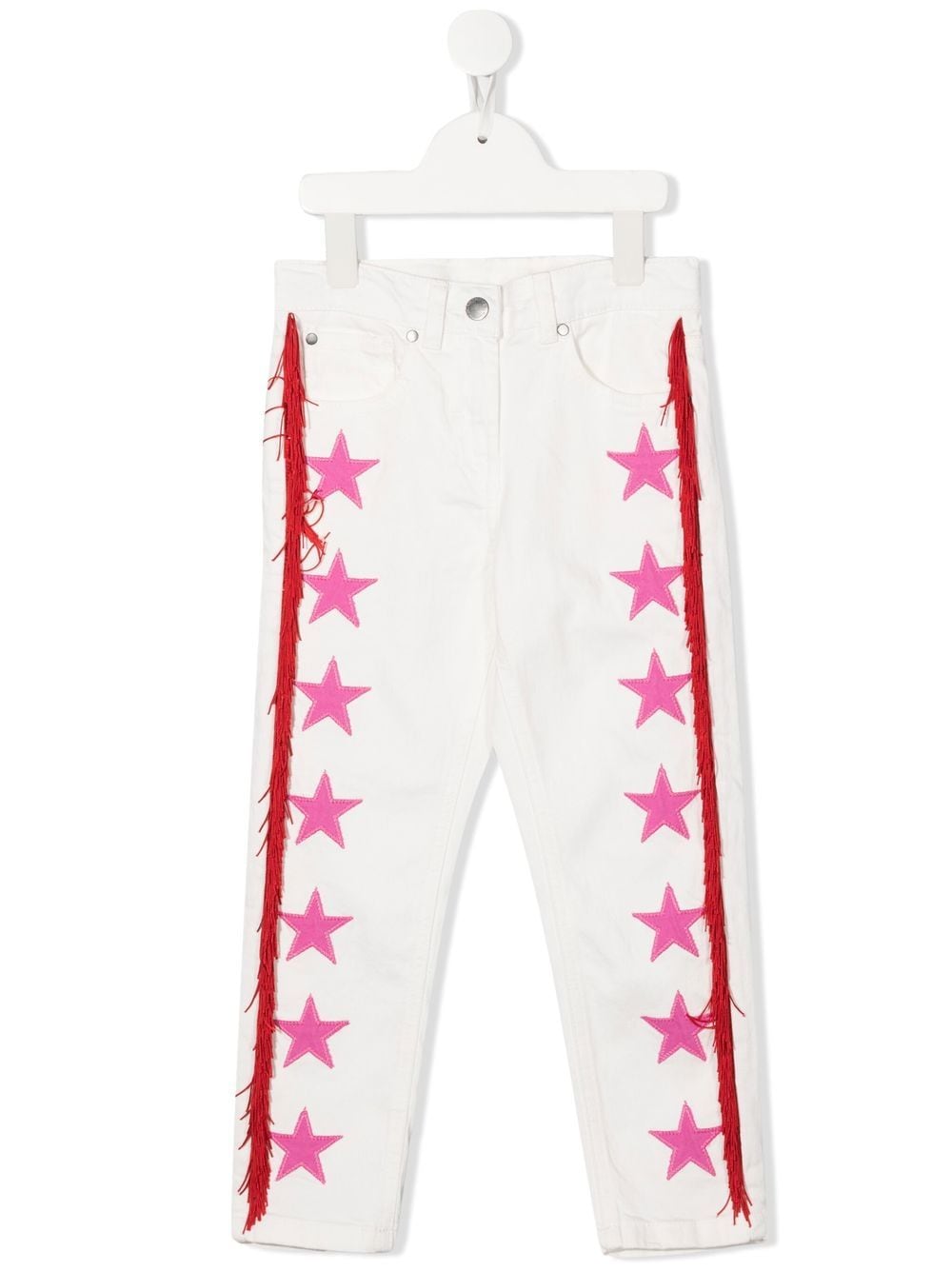 Stella McCartney Kids Gerade Jeans mit Stern-Print - Nude von Stella McCartney Kids