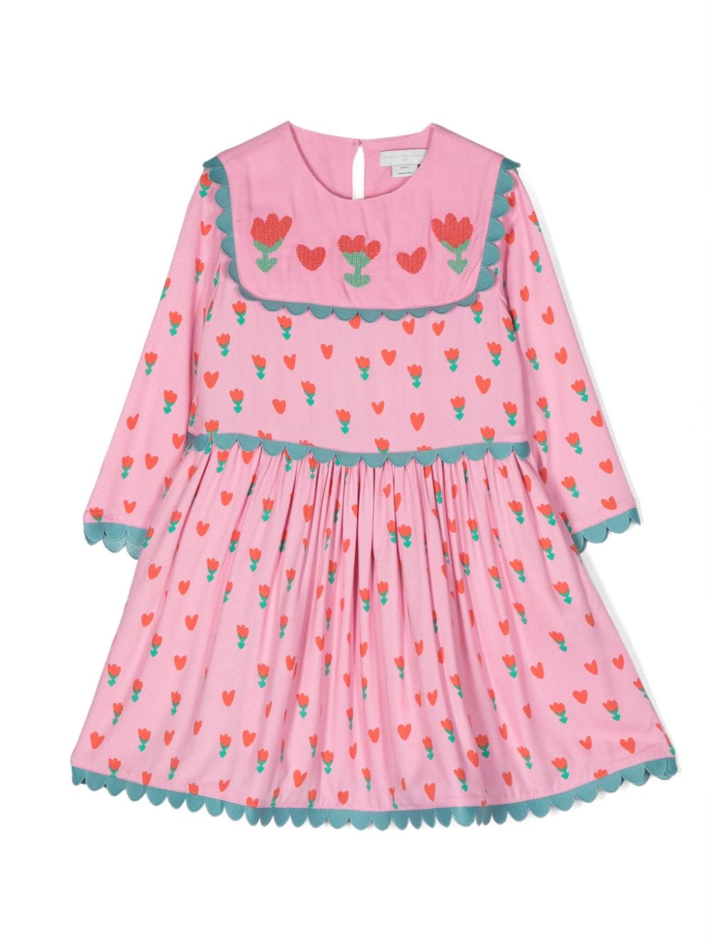 Stella McCartney Kids Gesmoktes Kleid mit Blumen-Print - Rosa von Stella McCartney Kids