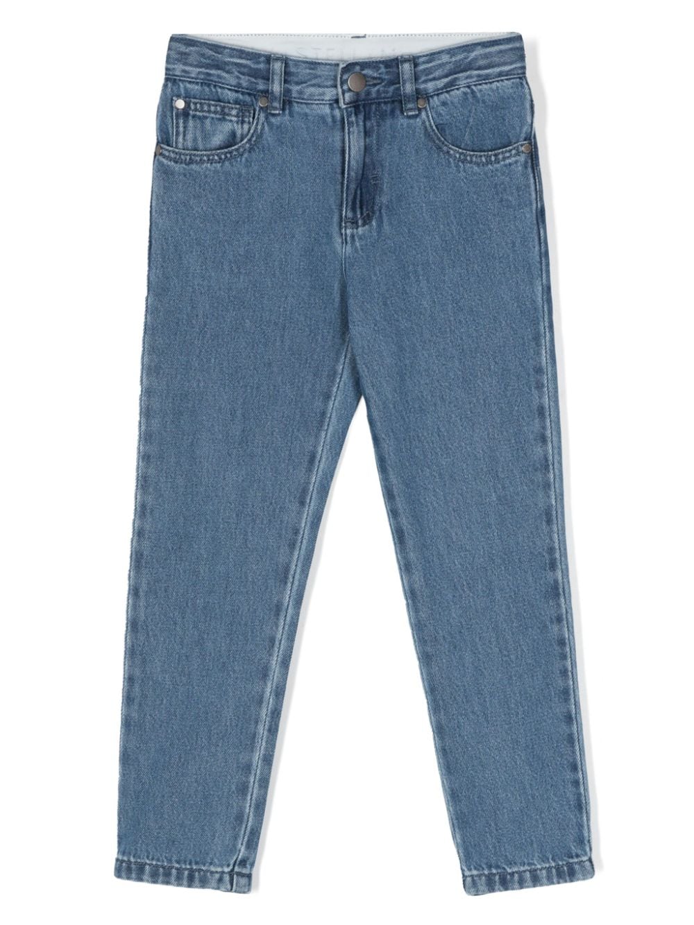 Stella McCartney Kids Halbhohe Straight-Leg-Jeans - Blau von Stella McCartney Kids