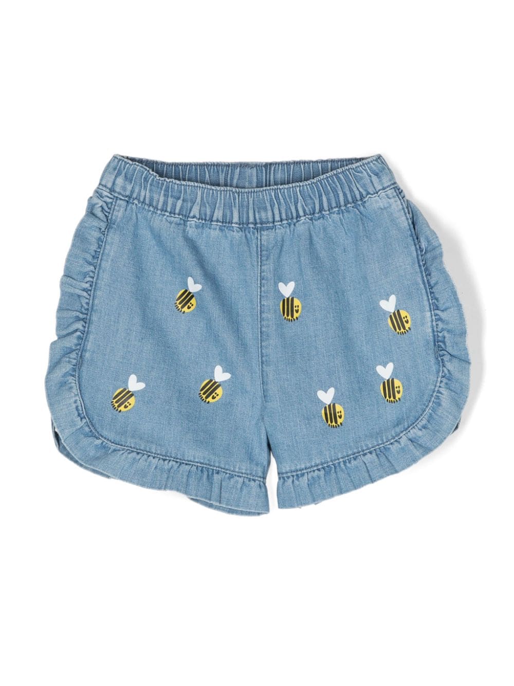 Stella McCartney Kids Jeans-Shorts mit Bienen-Print - Blau von Stella McCartney Kids