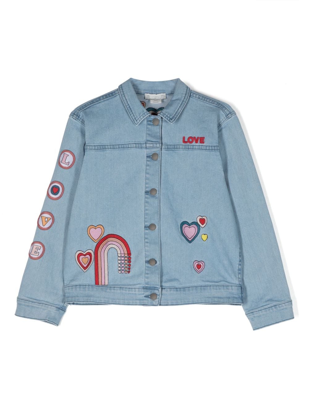 Stella McCartney Kids Jeansjacke mit Patch-Detail - Blau von Stella McCartney Kids