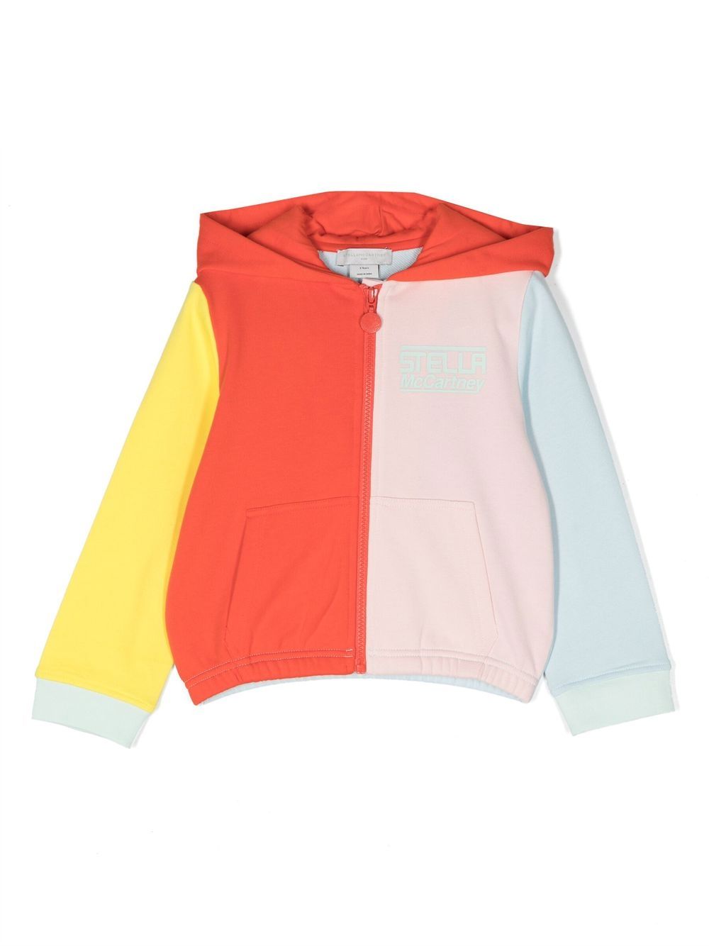 Stella McCartney Kids Kapuzenjacke in Colour-Block-Optik - Orange von Stella McCartney Kids