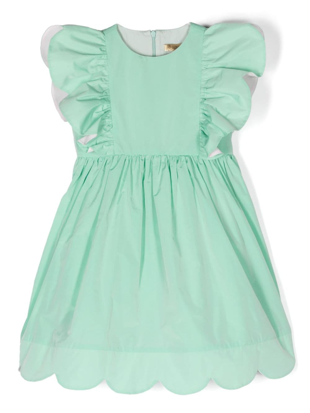 Stella McCartney Kids Kleid mit Rüschenbesatz - Grün von Stella McCartney Kids