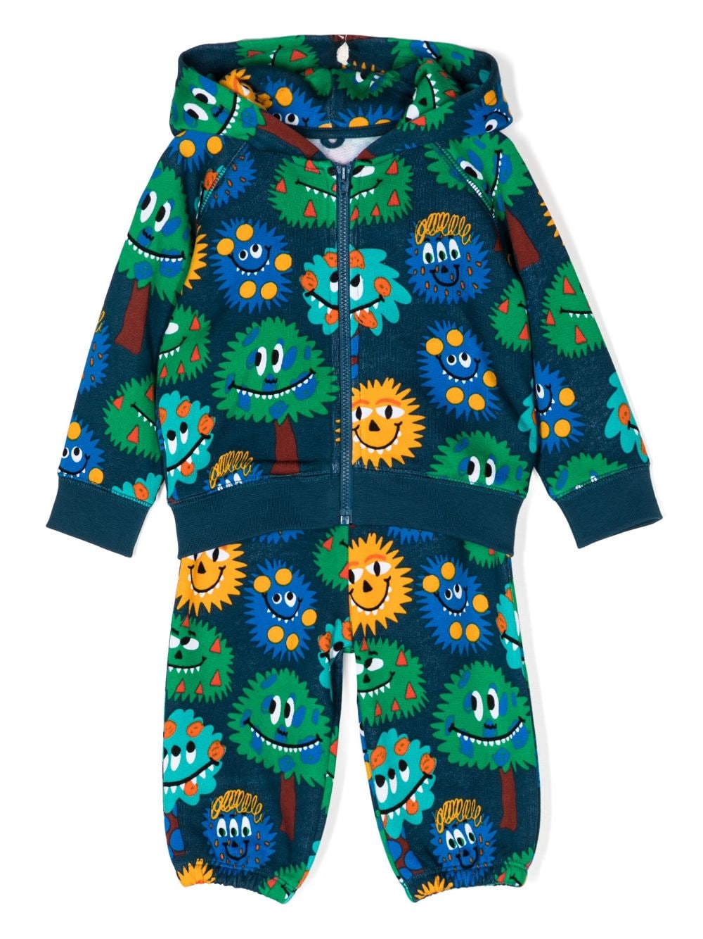 Stella McCartney Kids Jogginganzug mit Monster-Print - Blau von Stella McCartney Kids