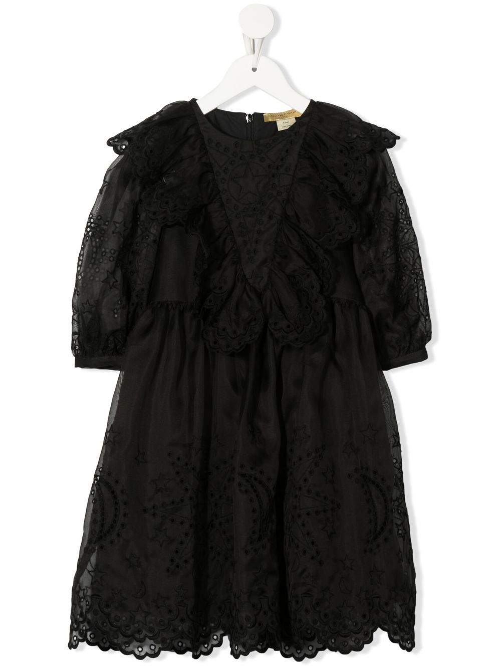 Stella McCartney Kids Shooting Star Seidenkleid - Schwarz von Stella McCartney Kids