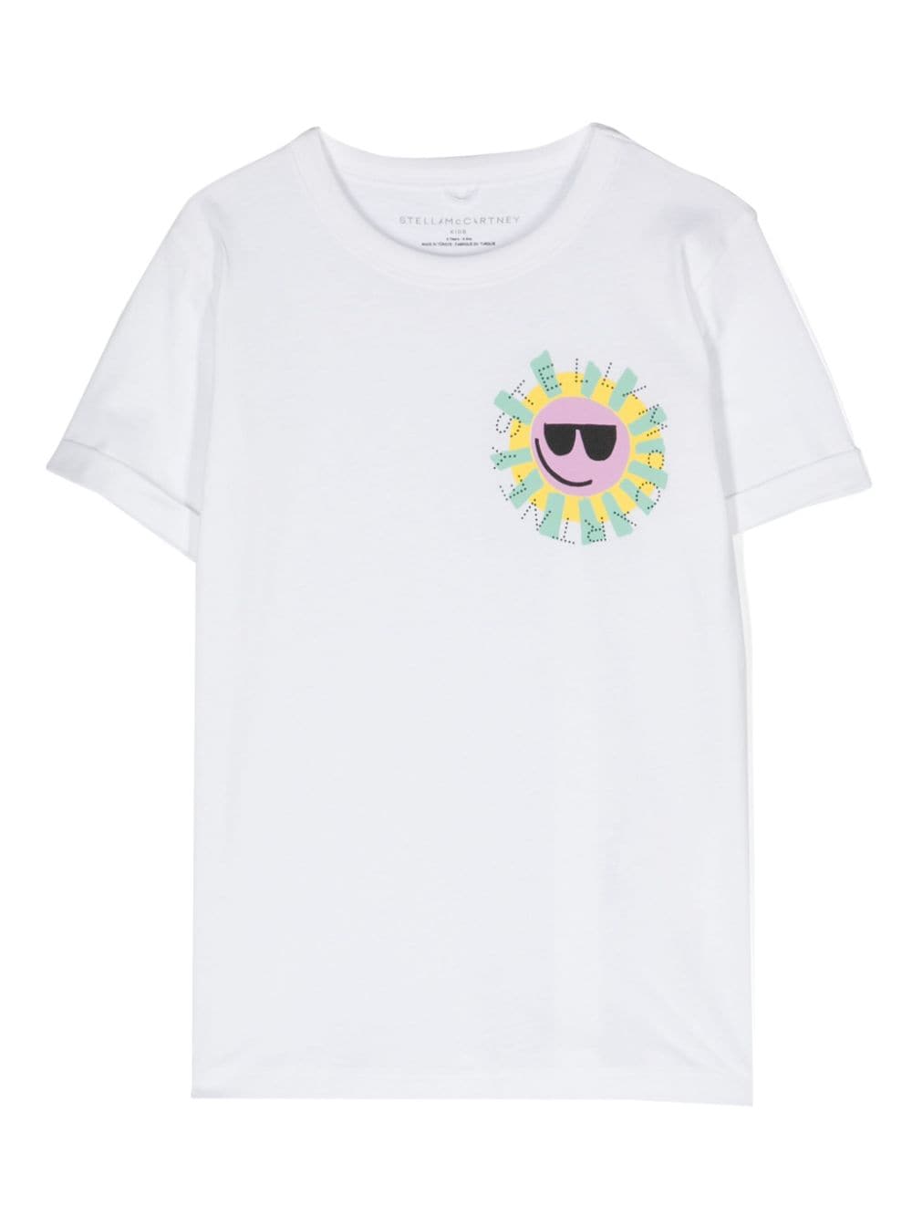 Stella McCartney Kids Sunshine Face T-Shirt - Weiß von Stella McCartney Kids