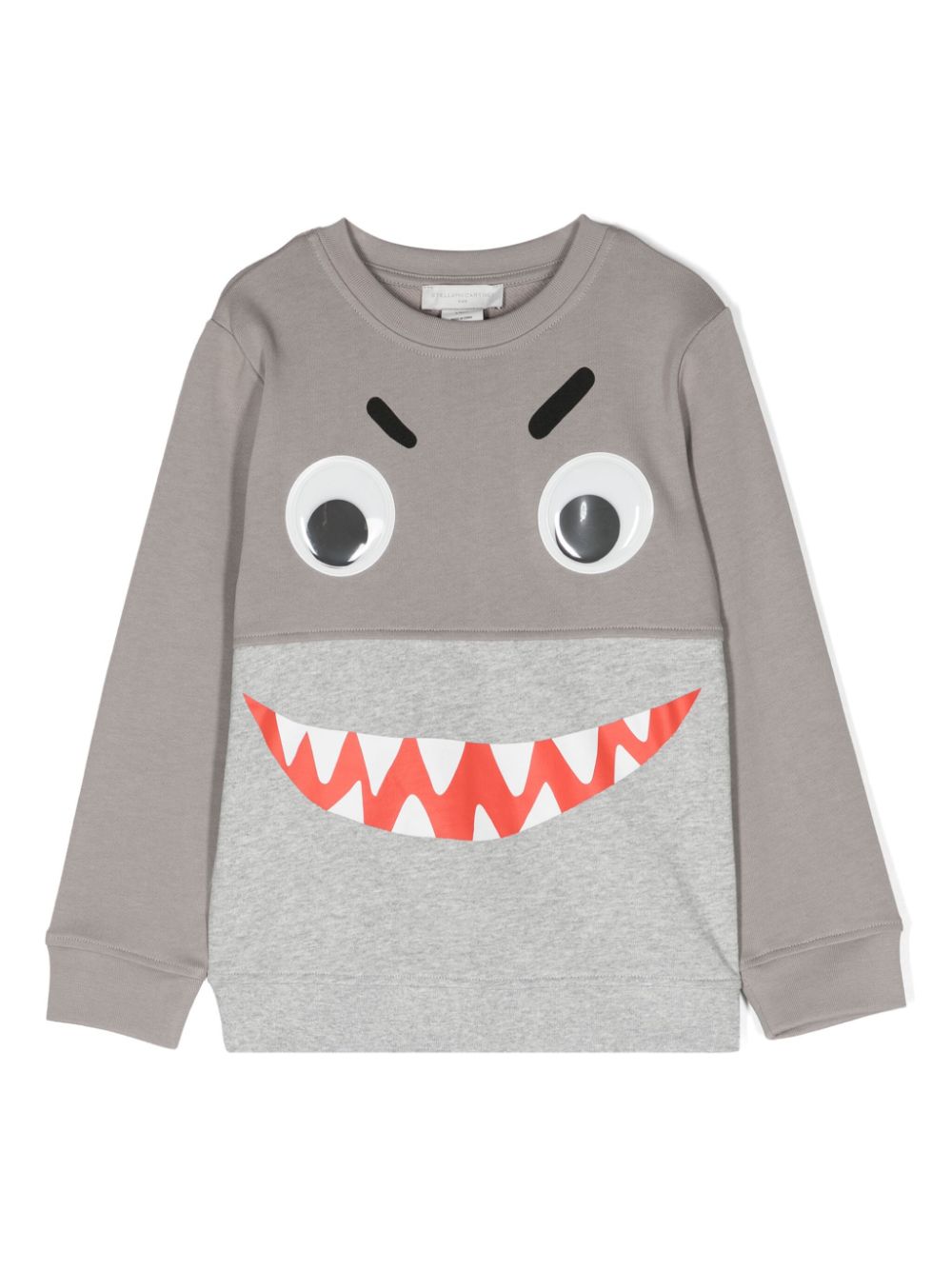 Stella McCartney Kids Sweatshirt mit Hai-Print - Grau von Stella McCartney Kids