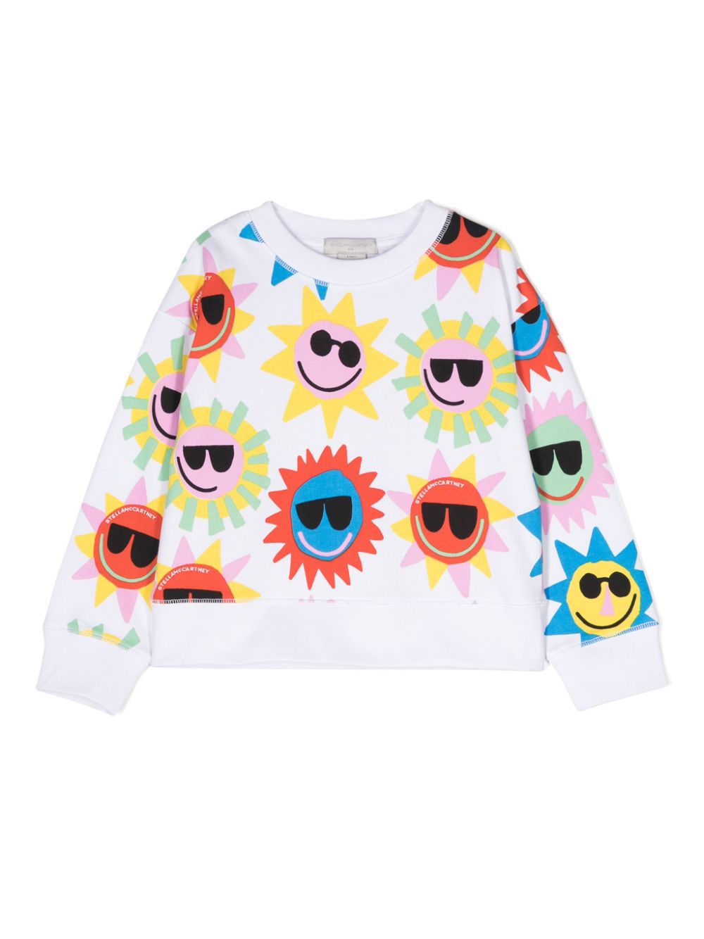 Stella McCartney Kids Sweatshirt mit Sonnen-Print - Weiß von Stella McCartney Kids