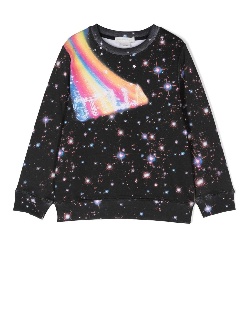 Stella McCartney Kids Sweatshirt mit Stern-Print - Schwarz von Stella McCartney Kids