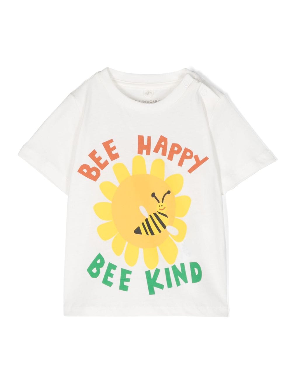 Stella McCartney Kids T-Shirt mit Bee Happy-Print - Nude von Stella McCartney Kids