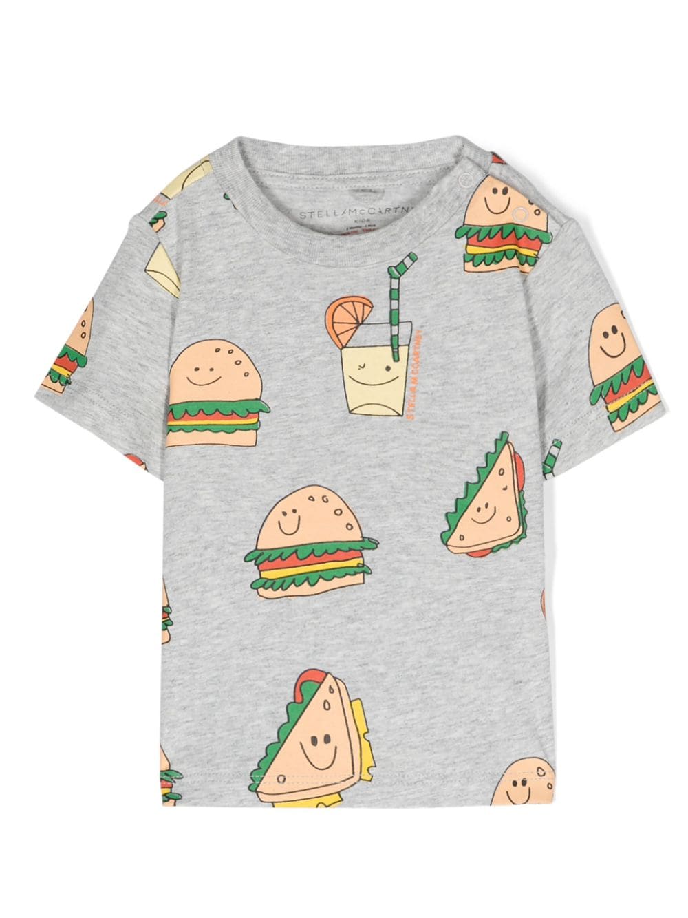 Stella McCartney Kids T-Shirt mit Silly-Sandwich-Print - Grau von Stella McCartney Kids