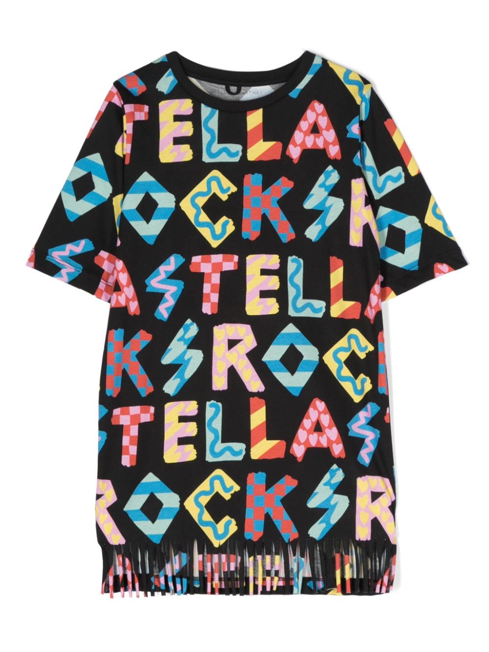 Stella McCartney Kids T-Shirtkleid mit Logo-Print - Schwarz von Stella McCartney Kids