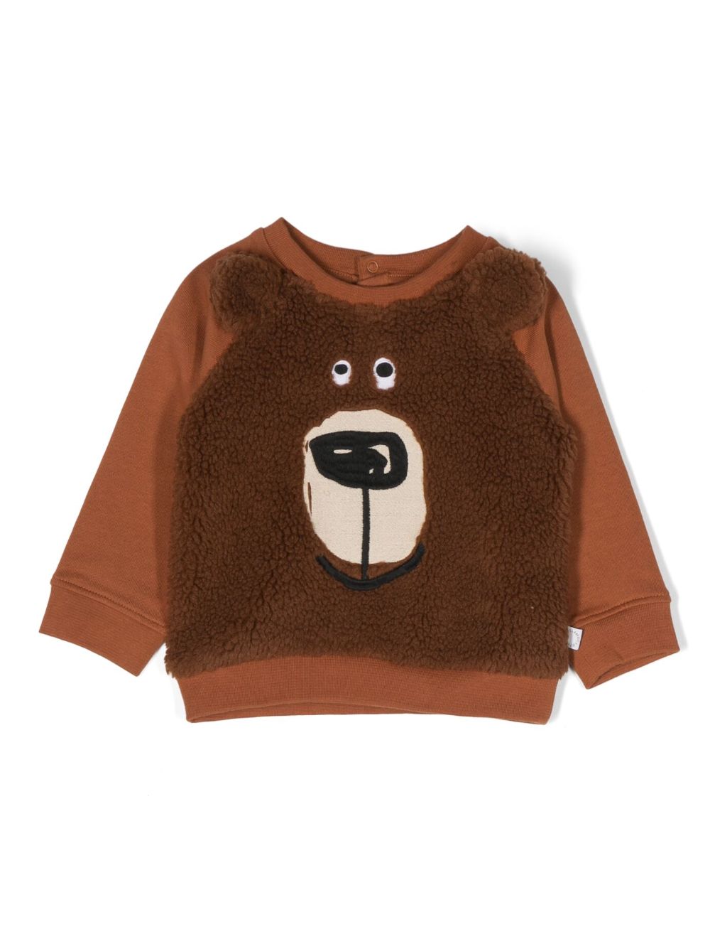 Stella McCartney Kids Sweatshirt mit Bärenmotiv - Braun von Stella McCartney Kids