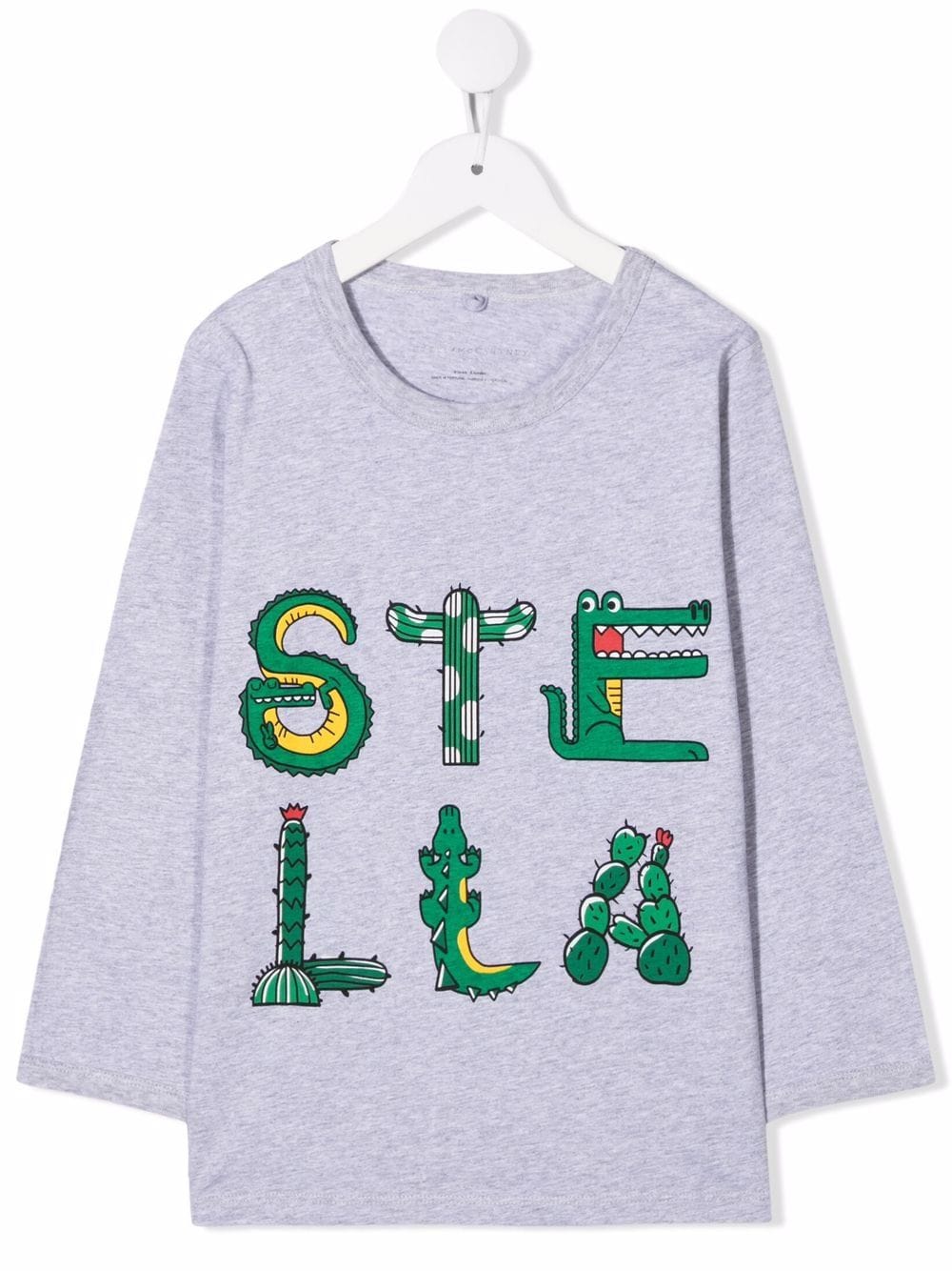 Stella McCartney Kids Oberteil mit Kaktus-Print - Grau von Stella McCartney Kids