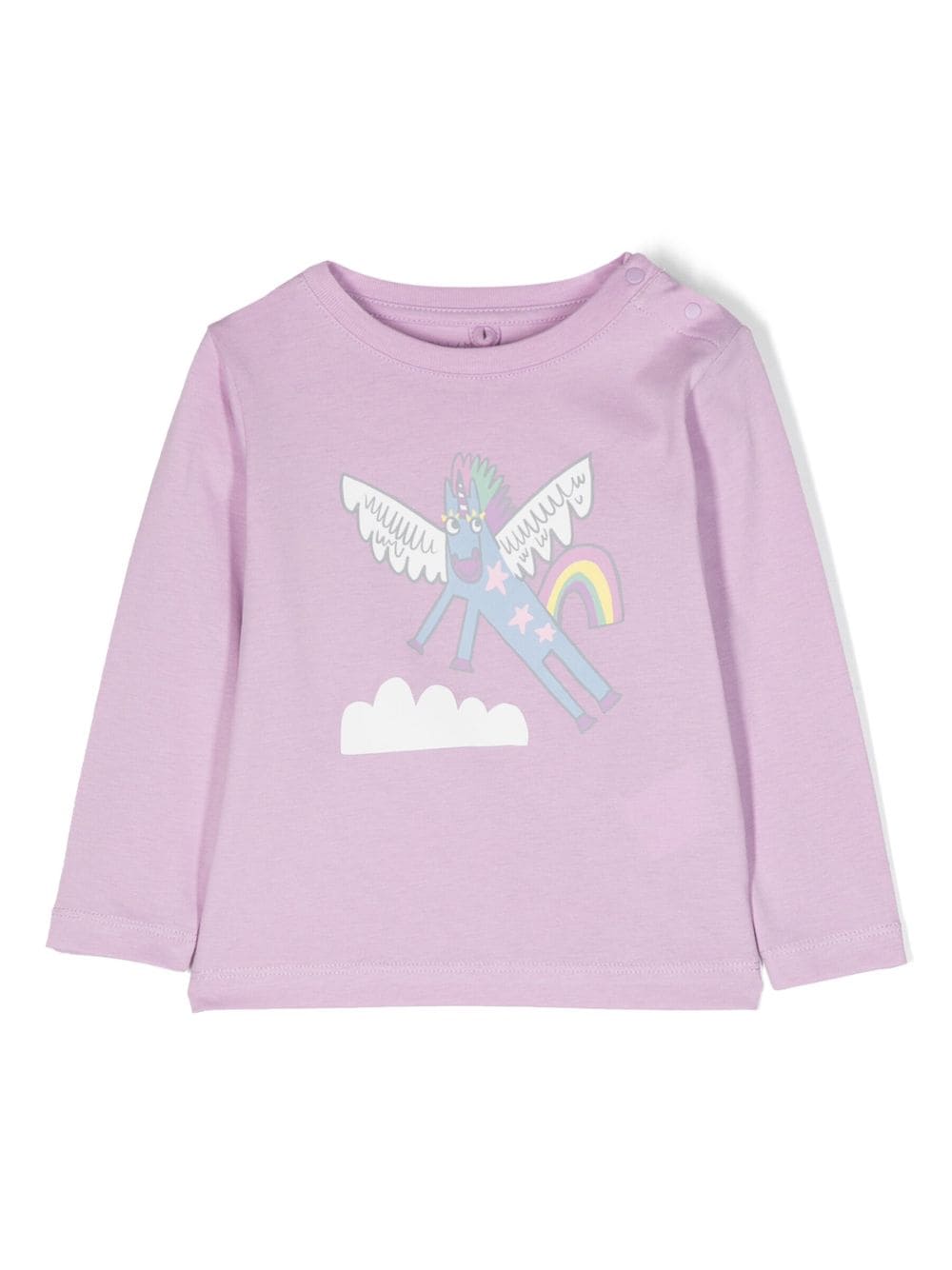 Stella McCartney Kids Langarmshirt mit Cartoon-Print - Violett von Stella McCartney Kids