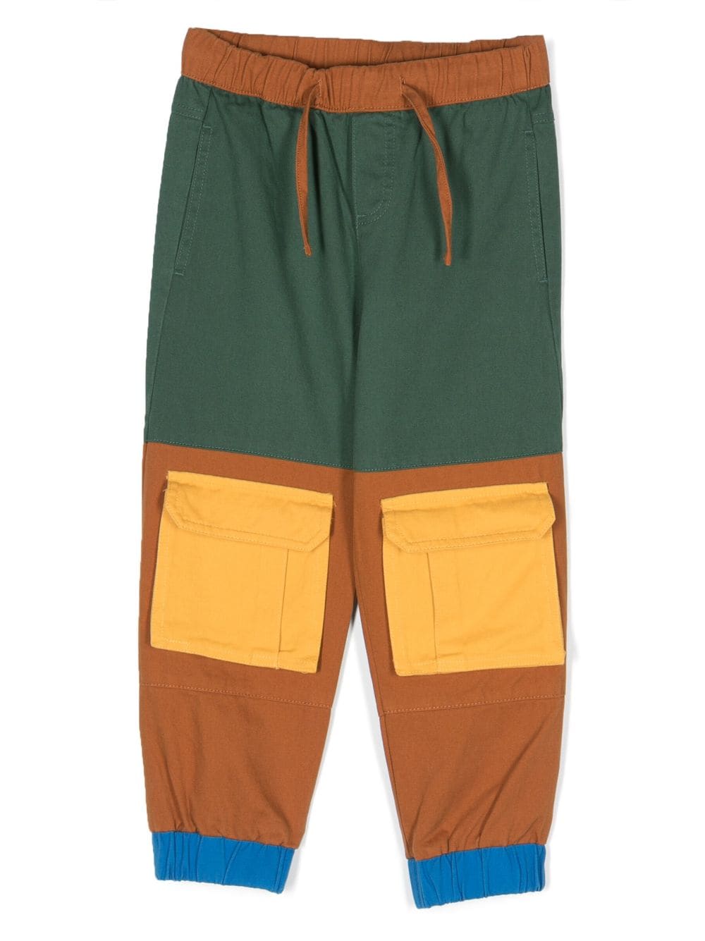 Stella McCartney Kids Cargohose in Colour-Block-Optik - Grün von Stella McCartney Kids