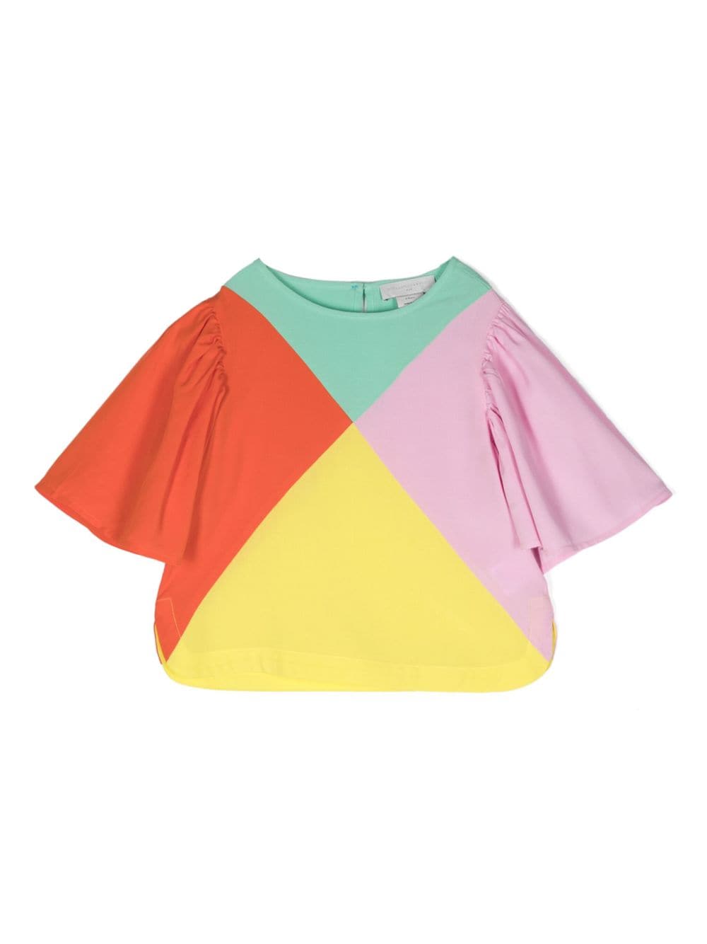 Stella McCartney Kids T-Shirt in Colour-Block-Optik - Rosa von Stella McCartney Kids