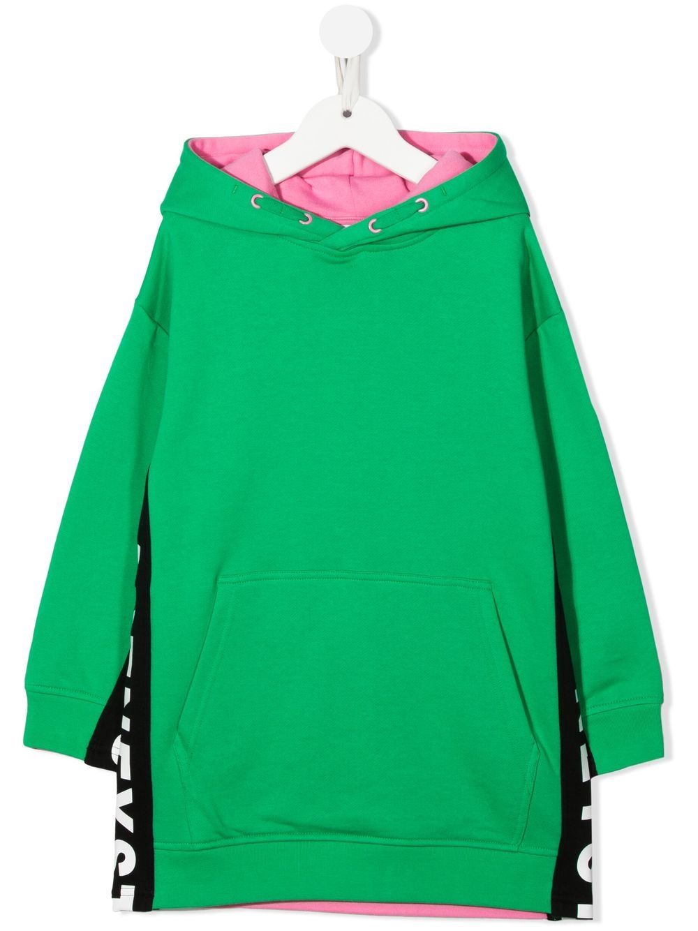 Stella McCartney Kids Kapuzenkleid in Colour-Block-Optik - Grün von Stella McCartney Kids