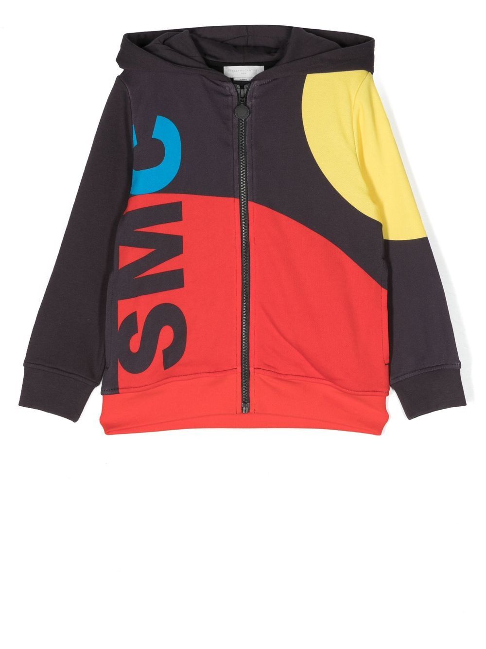 Stella McCartney Kids Kapuzenjacke in Colour-Block-Optik - Gelb von Stella McCartney Kids