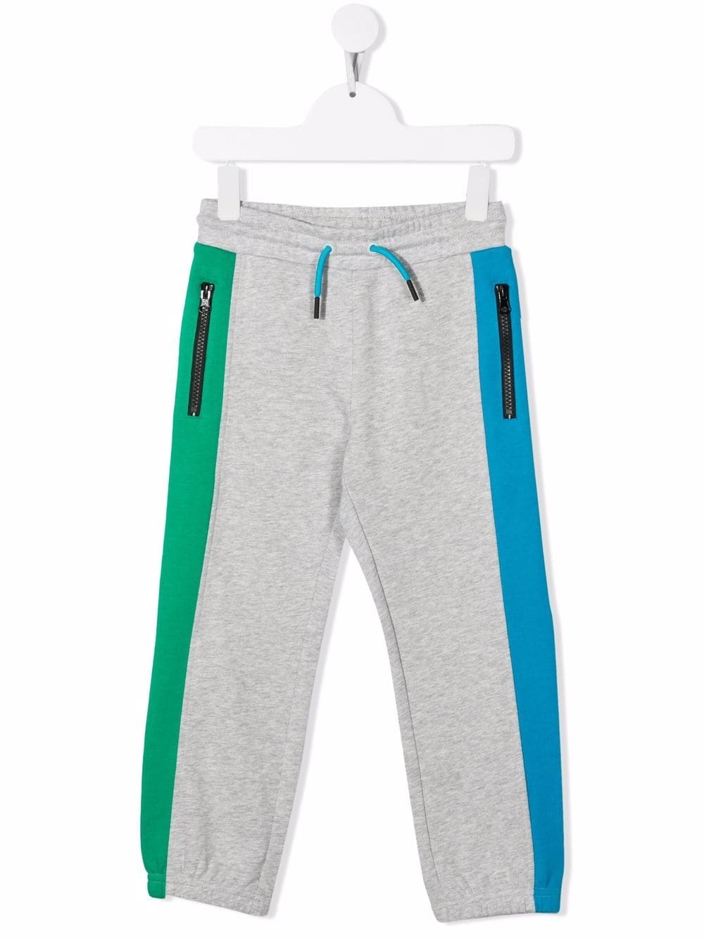 Stella McCartney Kids Jogginghose in Colour-Block-Optik - Grau von Stella McCartney Kids