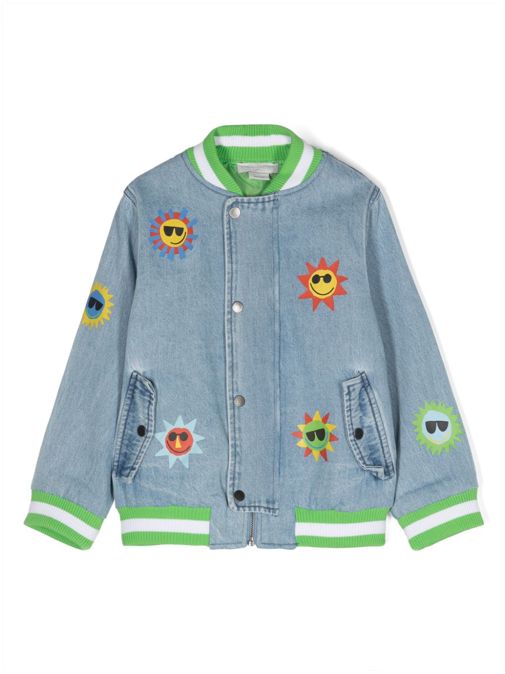 Stella McCartney Kids Bomberjacke im Jeans-Look - Blau von Stella McCartney Kids