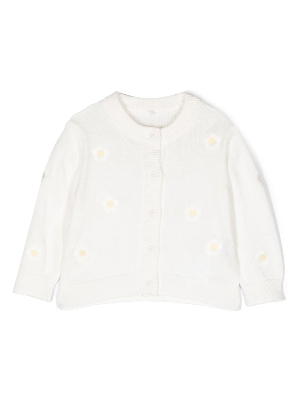 Stella McCartney Kids Cardigan mit aufgestickten Blumen - Weiß von Stella McCartney Kids