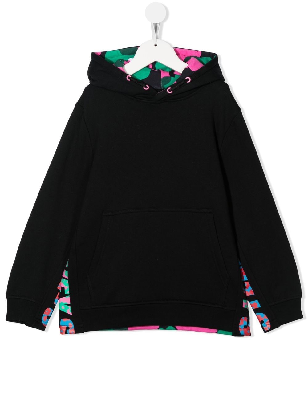 Stella McCartney Kids Hoodie mit Blumen-Print - Schwarz von Stella McCartney Kids