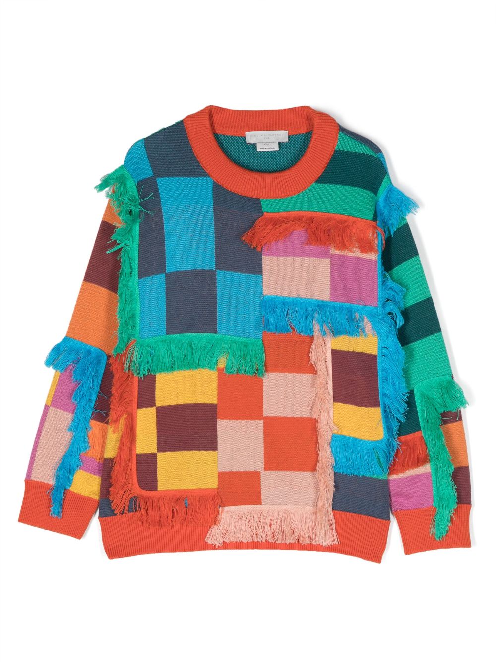 Stella McCartney Kids Pullover mit Schachbrettmuster - Grün von Stella McCartney Kids