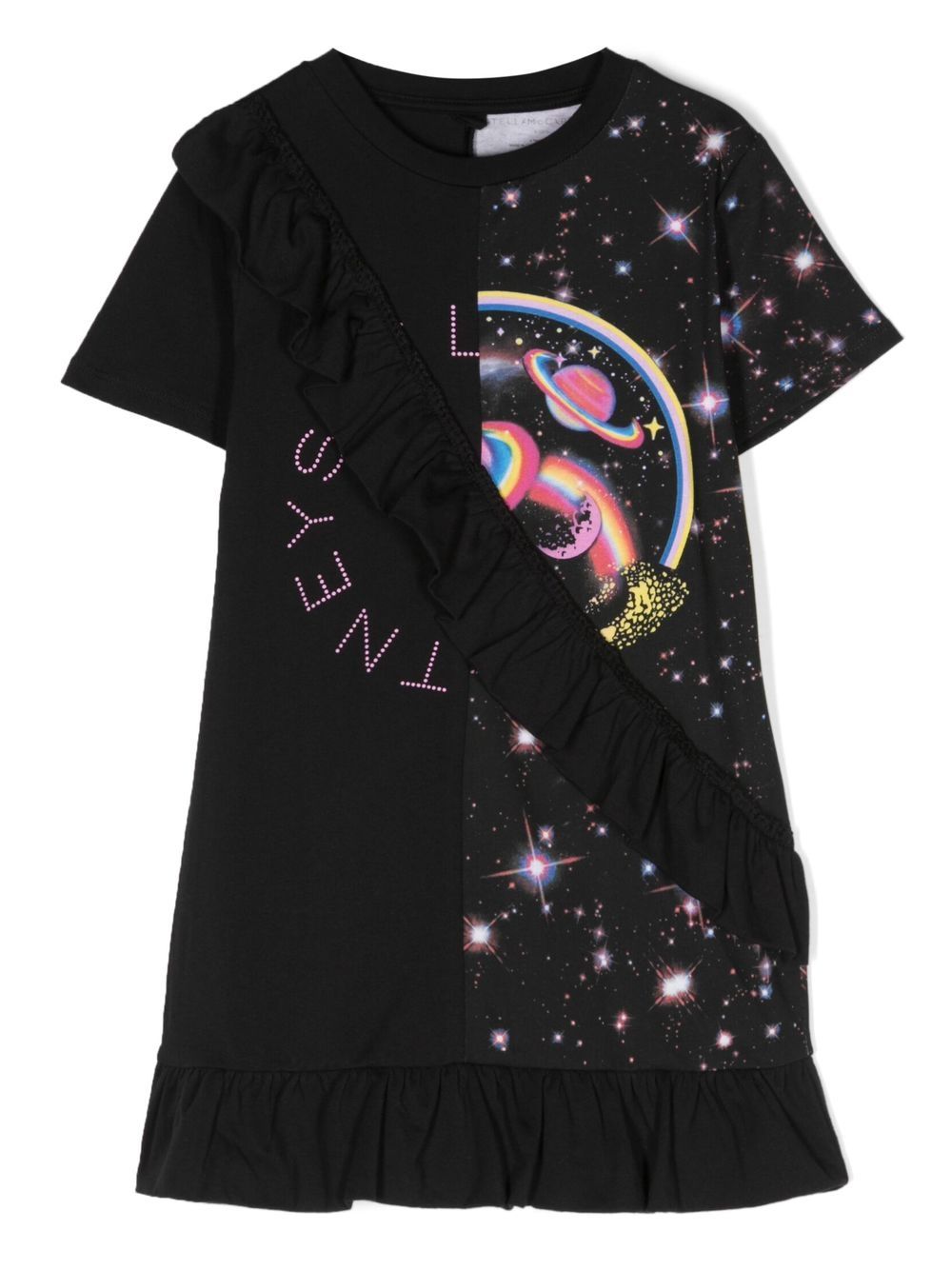 Stella McCartney Kids T-Shirtkleid mit grafischem Print - Schwarz von Stella McCartney Kids