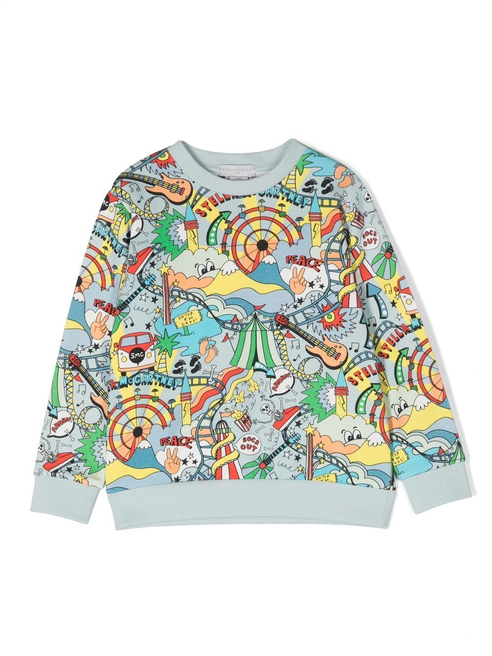 Stella McCartney Kids Pullover mit grafischem Print - Blau von Stella McCartney Kids