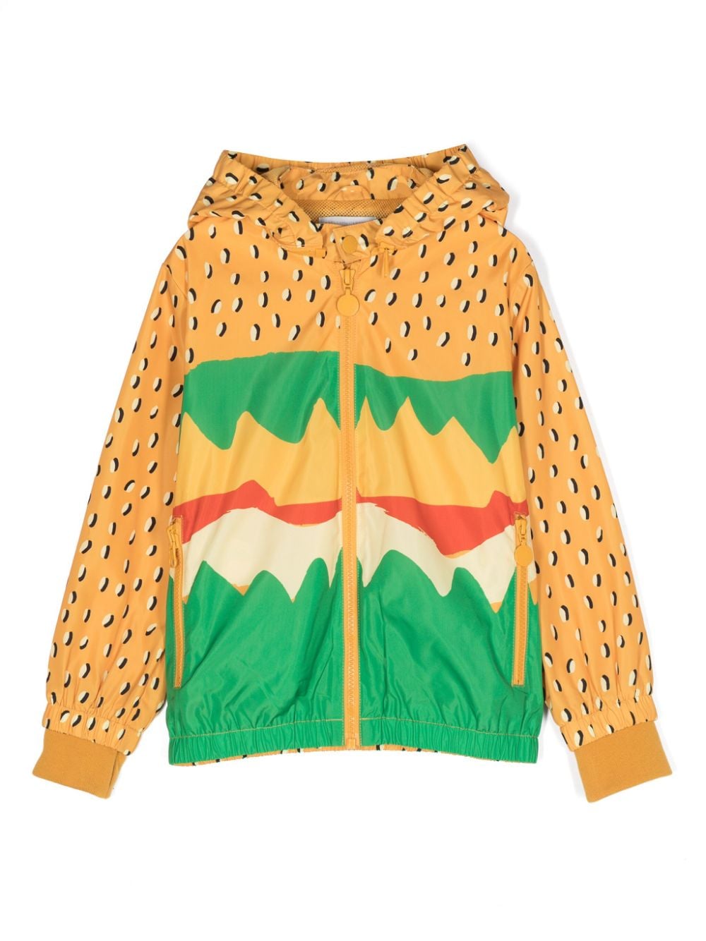 Stella McCartney Kids Wasserabweisende Jacke mit grafischem Print - Orange von Stella McCartney Kids