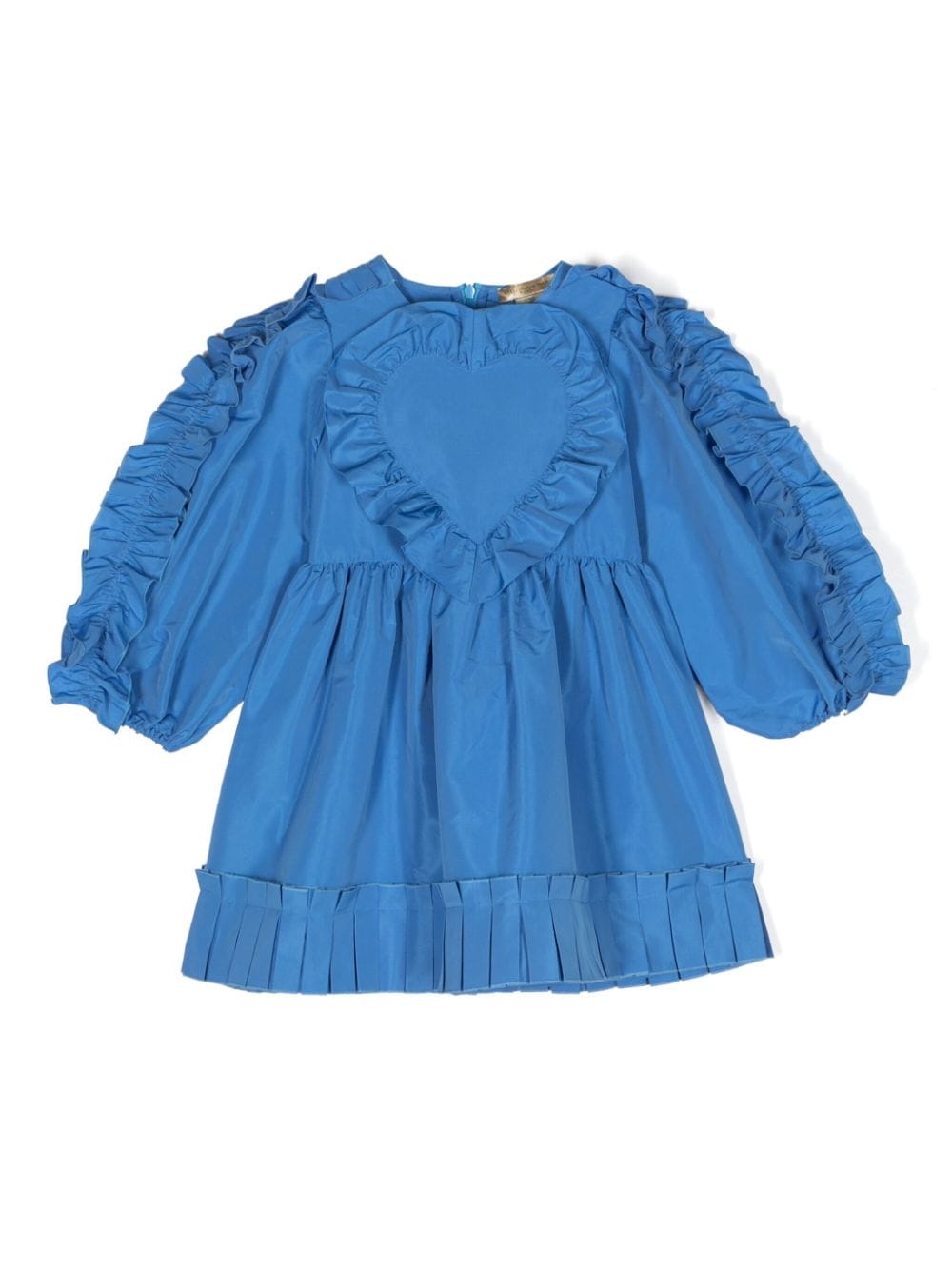 Stella McCartney Kids Taft-Kleid mit Herzapplikation - Blau von Stella McCartney Kids