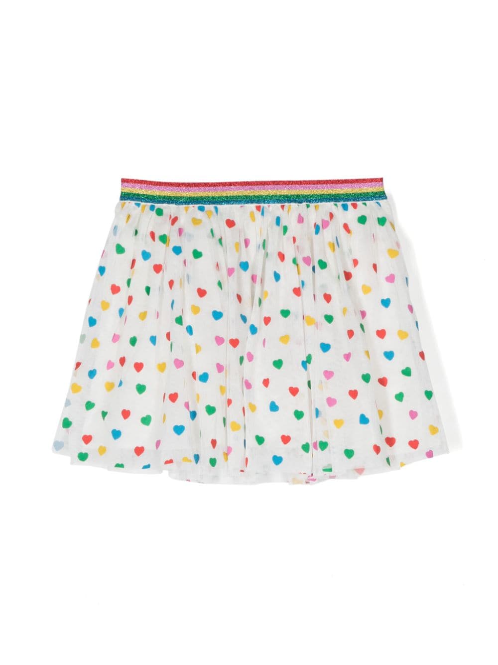 Stella McCartney Kids Minirock aus Tüll mit Herzmuster - Weiß von Stella McCartney Kids