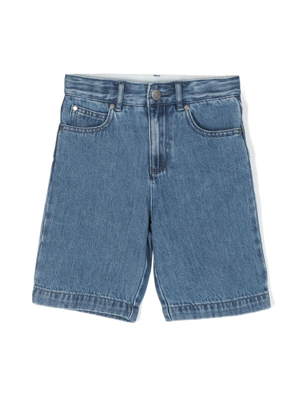 Stella McCartney Kids Jeans-Shorts mit Logo-Applikation - Blau von Stella McCartney Kids