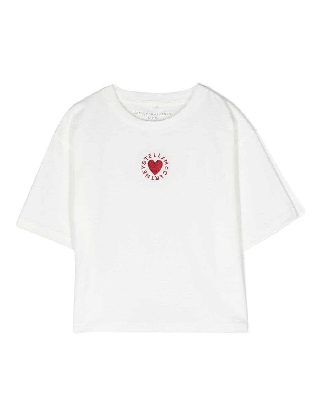 Stella McCartney Kids T-Shirt mit Logo-Stickerei - Weiß von Stella McCartney Kids