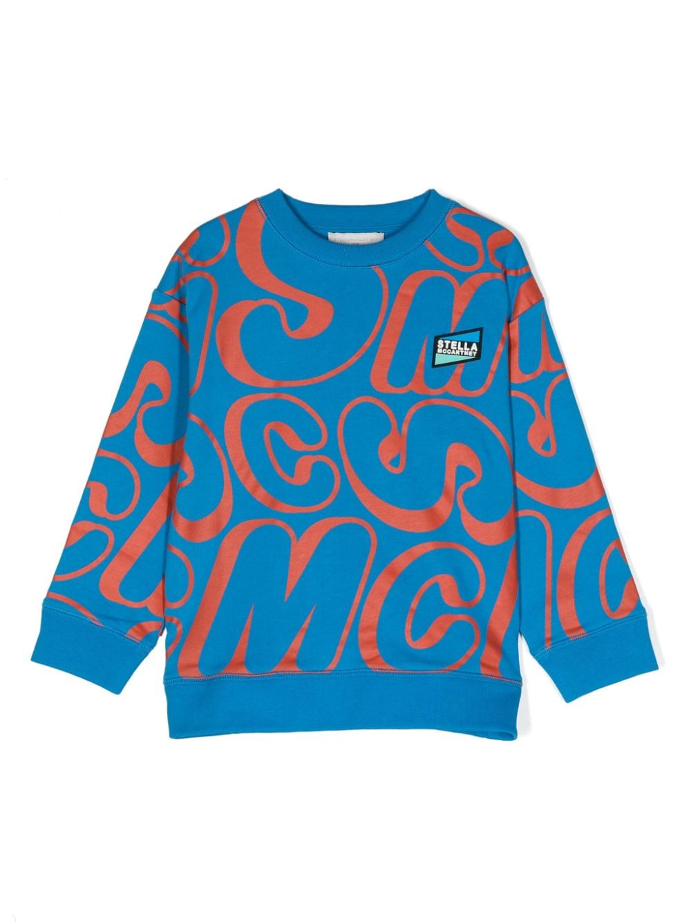 Stella McCartney Kids Sweatshirt mit Logo-Patch - Blau von Stella McCartney Kids