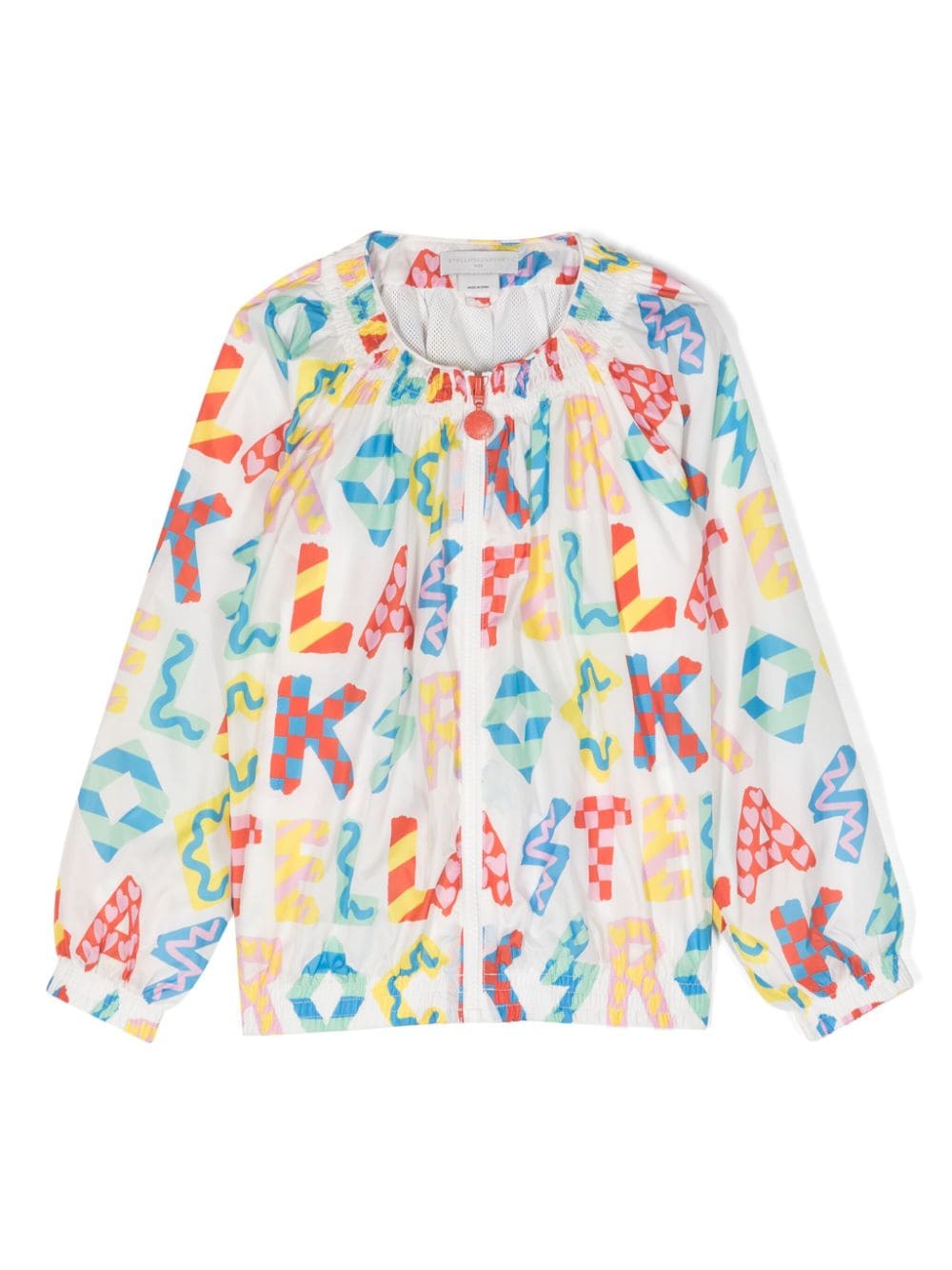 Stella McCartney Kids Bomberjacke mit Logo-Print - Weiß von Stella McCartney Kids