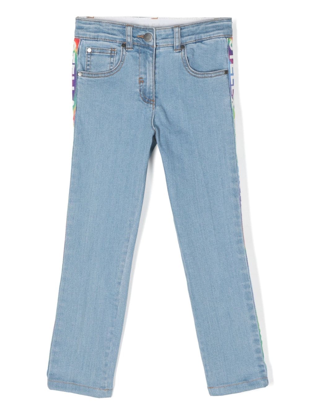 Stella McCartney Kids Jeans mit Logo-Streifen - Blau von Stella McCartney Kids