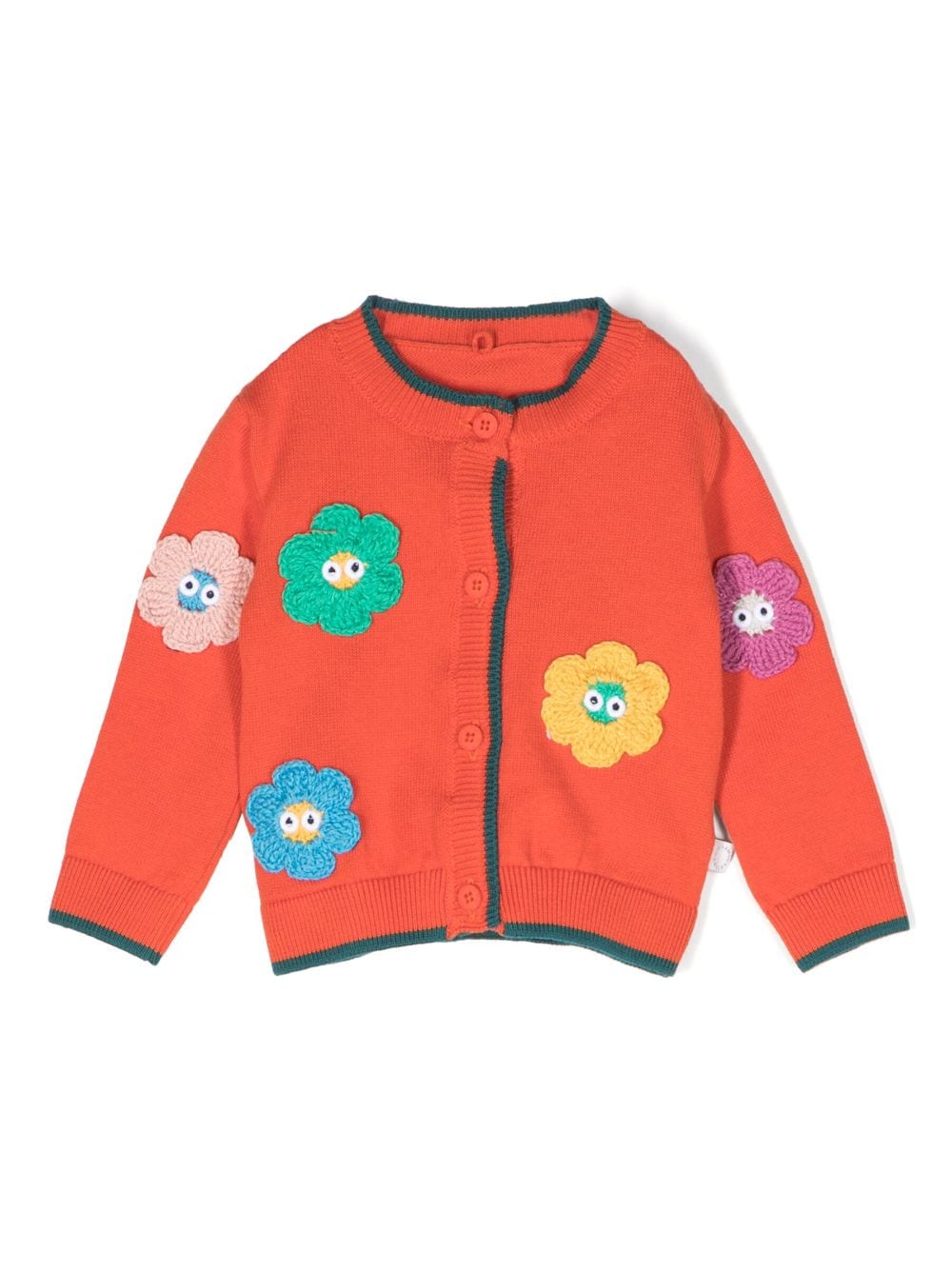 Stella McCartney Kids Bestickter Cardigan - Orange von Stella McCartney Kids