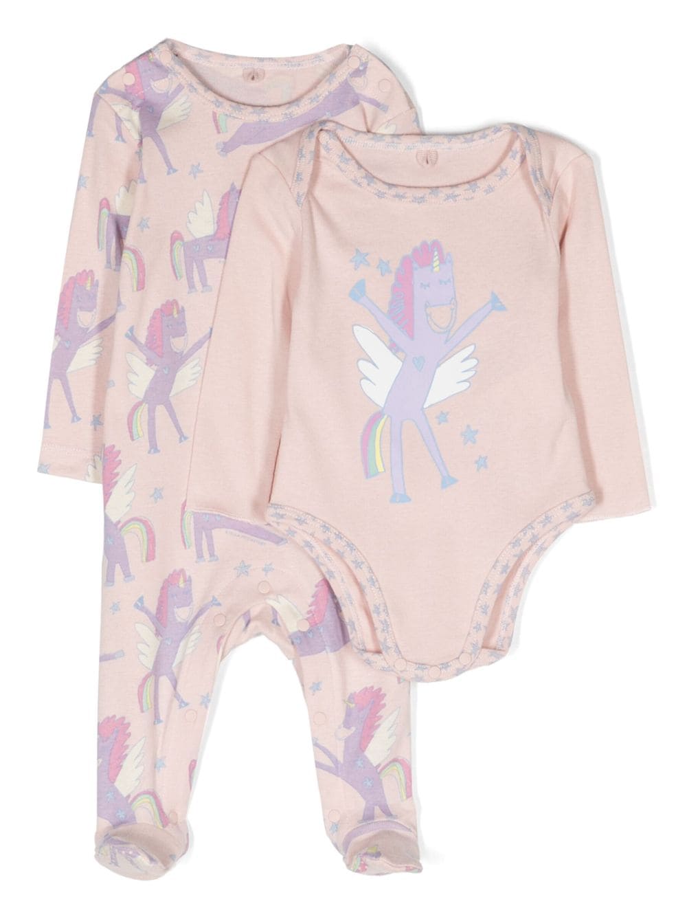 Stella McCartney Kids Set aus Strampler und Body aus Bio-Baumwolle - Rosa von Stella McCartney Kids