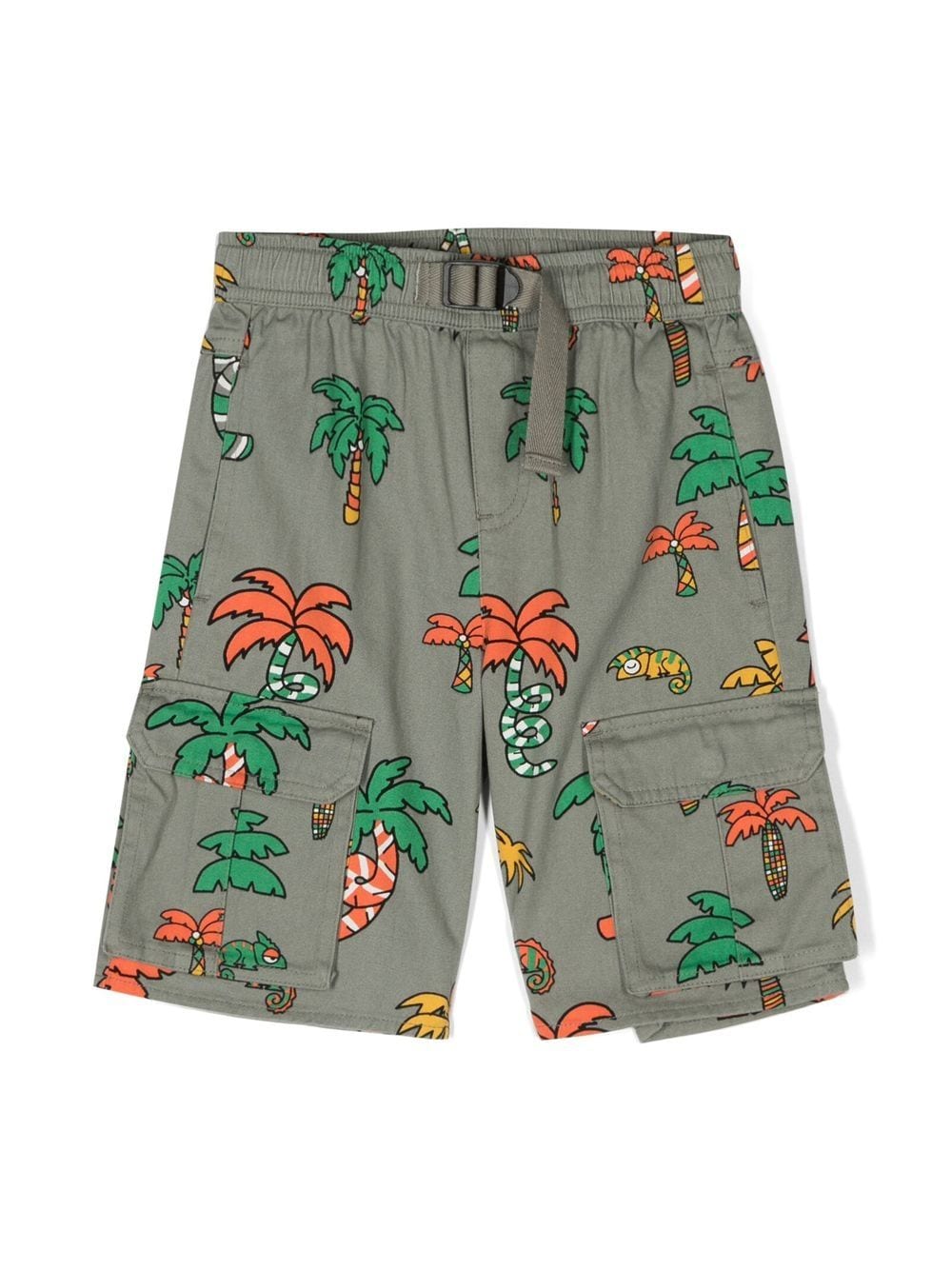 Stella McCartney Kids Cargo-Shorts mit Palmen-Print - Grün von Stella McCartney Kids