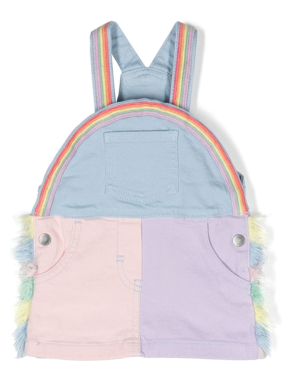 Stella McCartney Kids Latzkleid im Patchwork-Look - Blau von Stella McCartney Kids