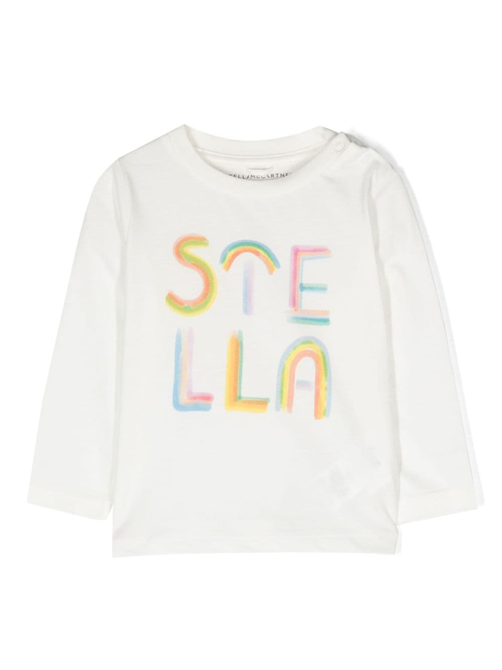 Stella McCartney Kids T-Shirt mit Regenbogen-Print - Weiß von Stella McCartney Kids