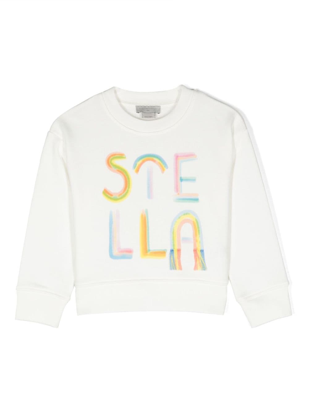 Stella McCartney Kids Sweatshirt mit Regenbogen-Print - Weiß von Stella McCartney Kids