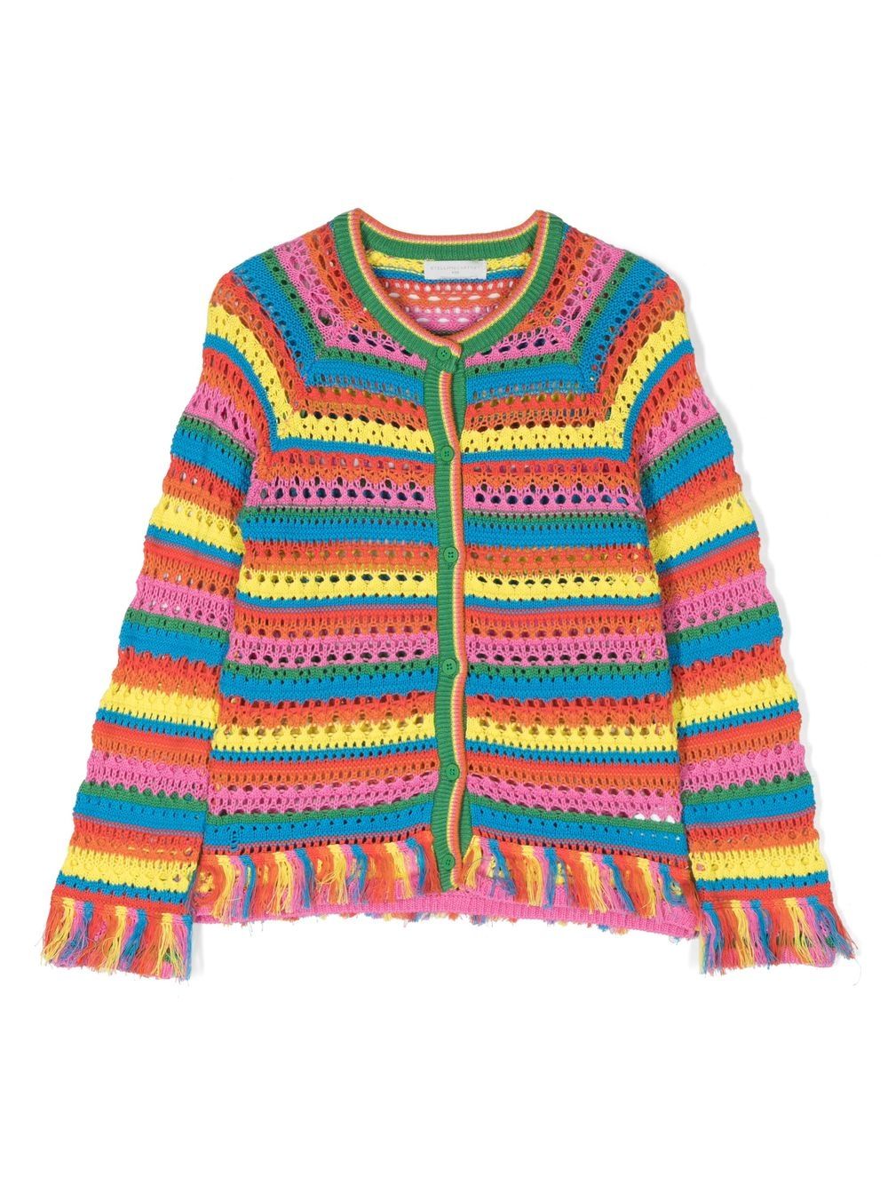 Stella McCartney Kids Pullover mit Regenbogenstreifen - Rosa von Stella McCartney Kids