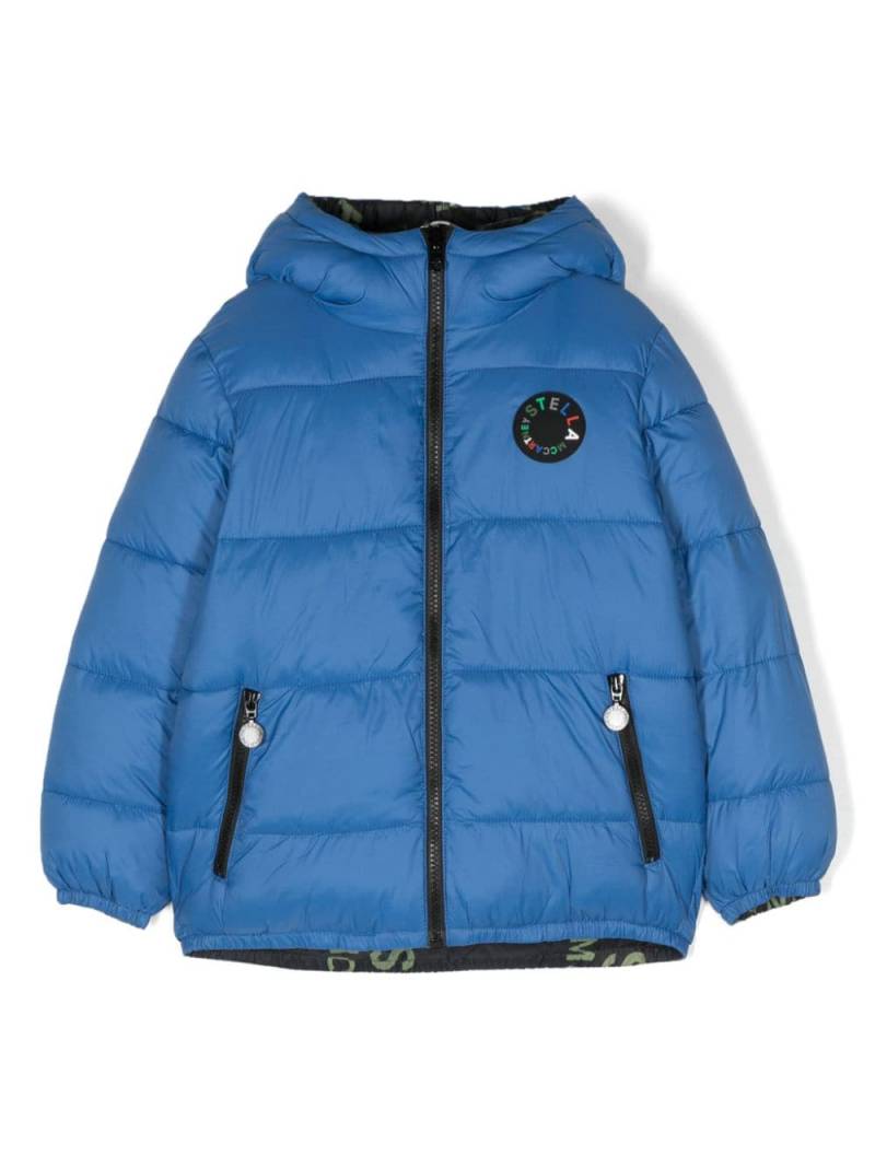 Stella McCartney Kids Wendbare Kapuzenjacke mit Futter - Blau von Stella McCartney Kids