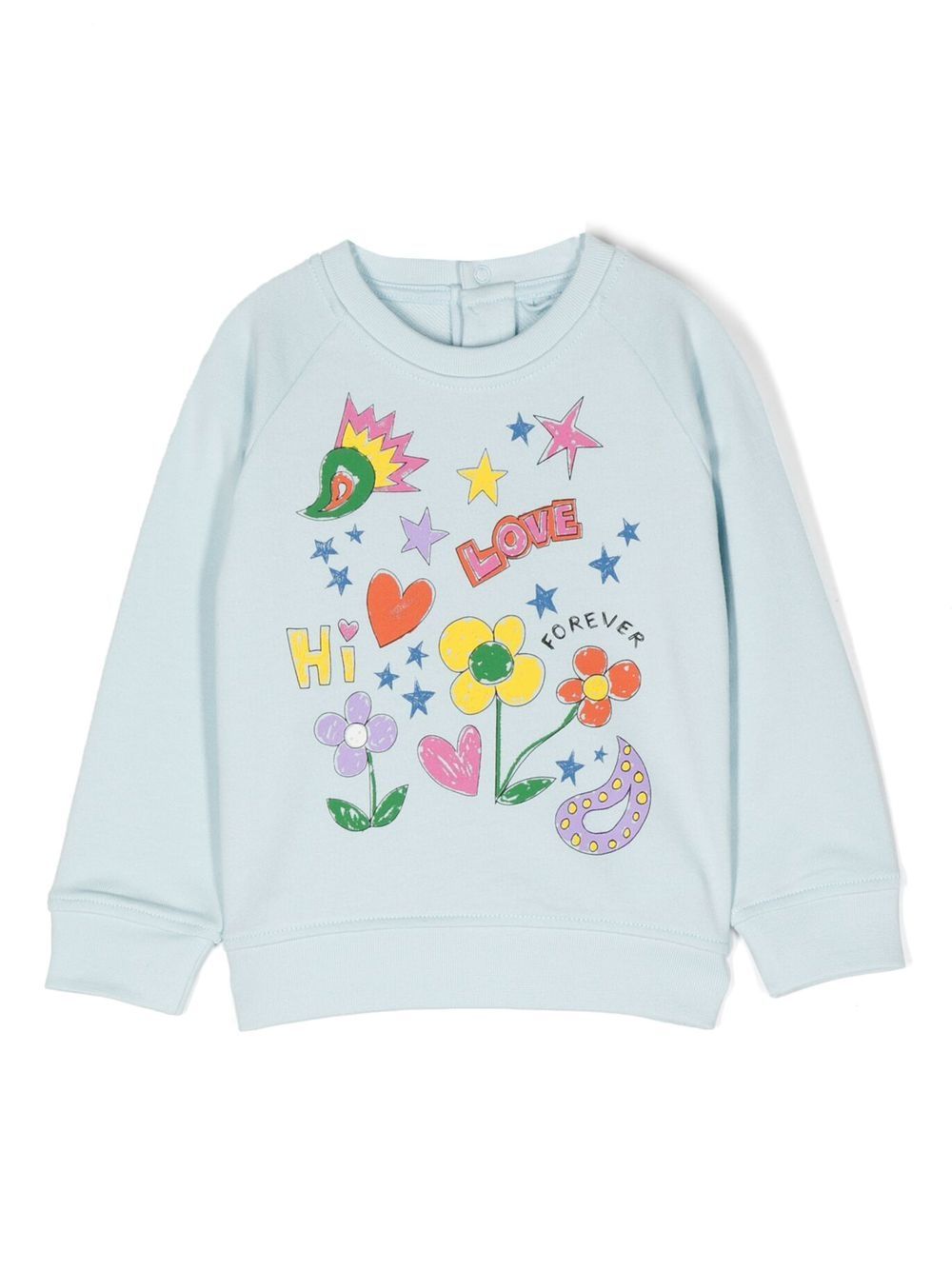 Stella McCartney Kids Sweatshirt mit Skizzen-Print - Blau von Stella McCartney Kids