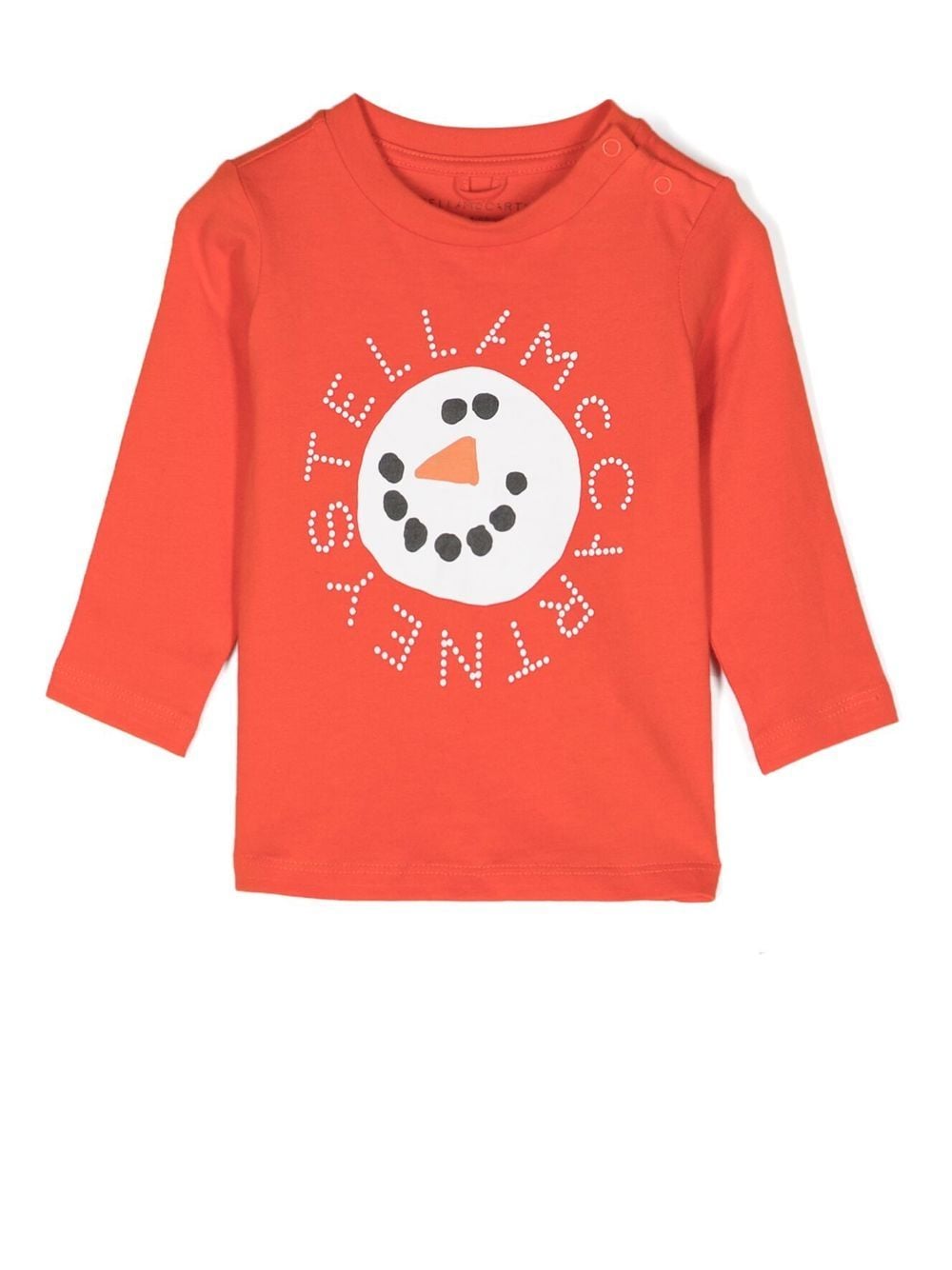 Stella McCartney Kids Langarmshirt mit Schneemann-Print - Rot von Stella McCartney Kids