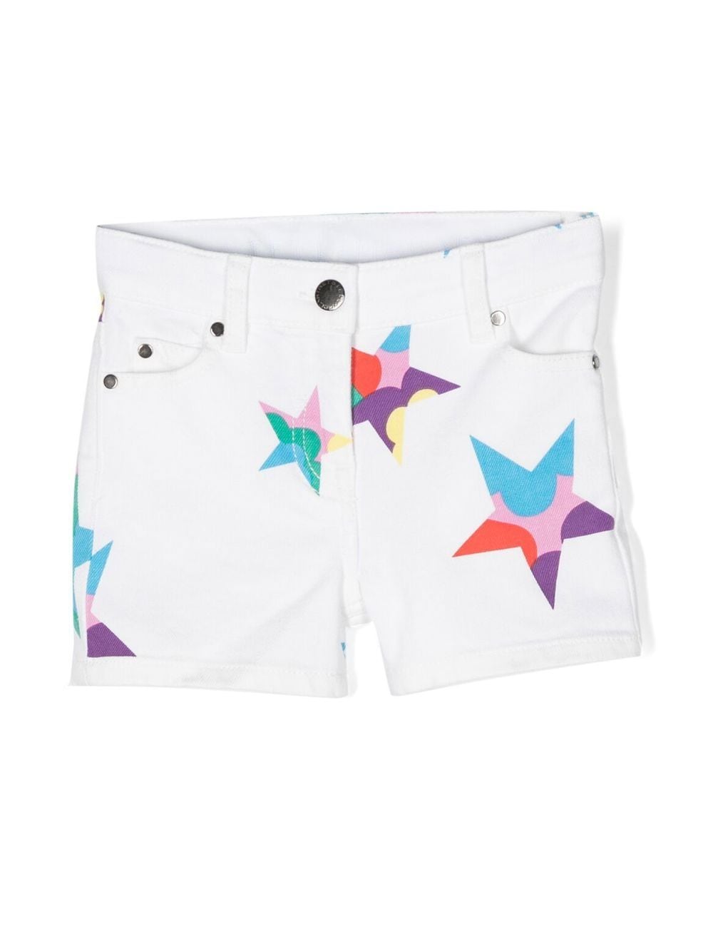 Stella McCartney Kids Jeans-Shorts mit Stern-Print - Weiß von Stella McCartney Kids