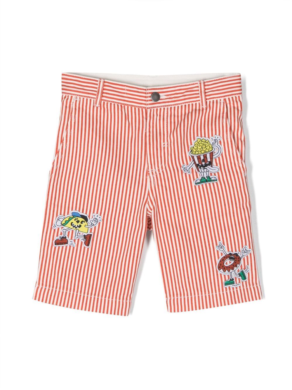 Stella McCartney Kids Gestreifte Shorts - Rot von Stella McCartney Kids